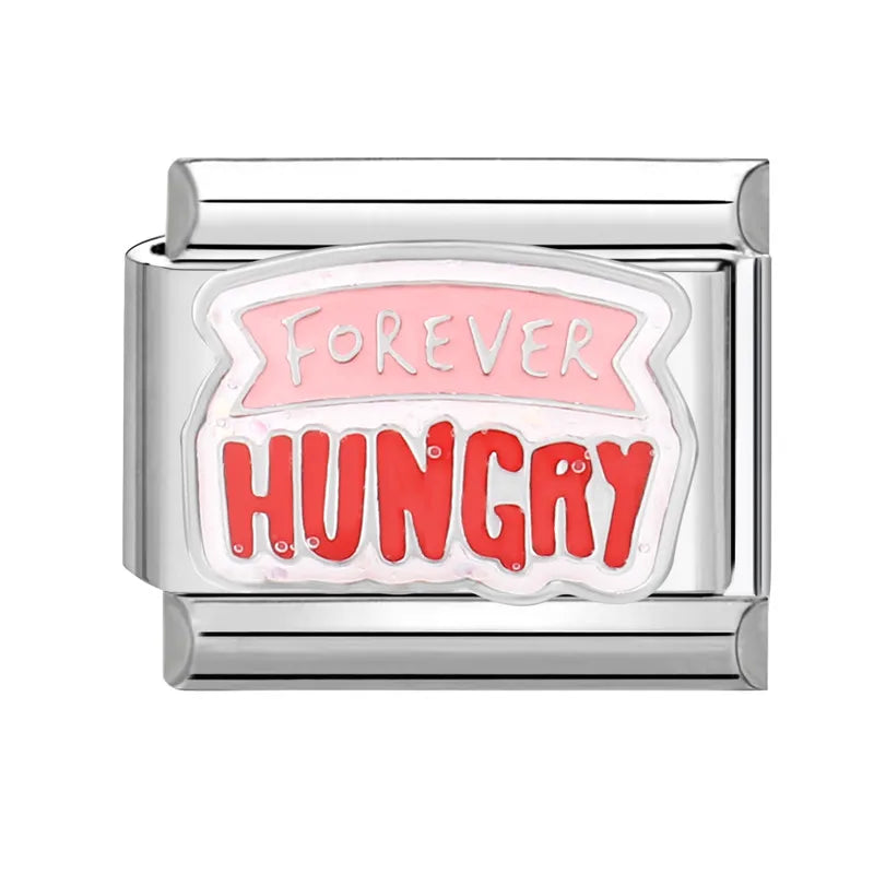 New 1PC Make Money Happy Day Lucky You Good Luck Love You Italian Charm Links Fit 9Mm Stainless Steel Bracelet DIY Making Gifts
