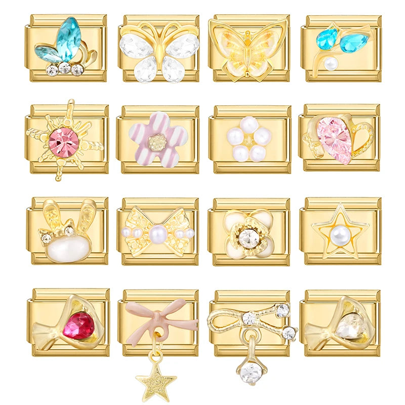 Golden Gems Charms