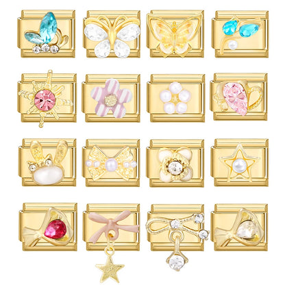 Golden Gems Charms