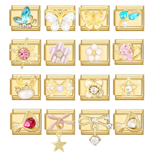 Golden Gems Charms