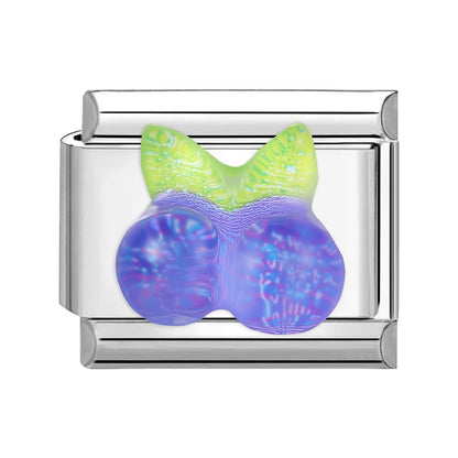3D Shiny Zircon Sweet Candy Starfish Bow Butterfly Italian Charm Links Fit 9MM Stainless Steel Bracelet Women Jewelry DIY Making
