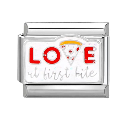 New 1PC Make Money Happy Day Lucky You Good Luck Love You Italian Charm Links Fit 9Mm Stainless Steel Bracelet DIY Making Gifts